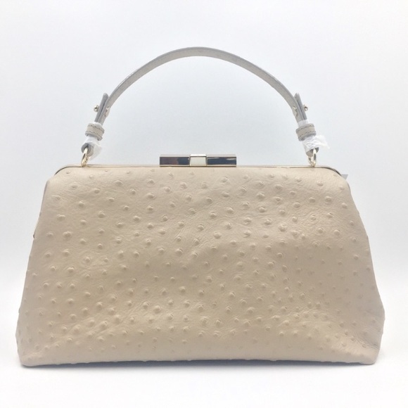 Kate Spade ostrich leather satchel VICTORIA FALLS Madeline - Picture 5 of 12